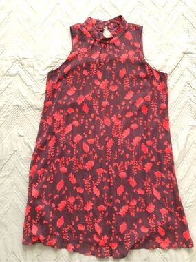 Tommy Hilfiger Navy Dress with Red Floral Print